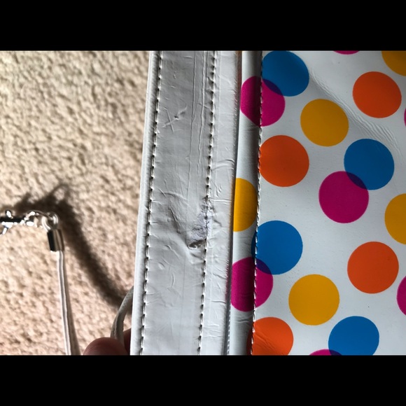 Vintage RARE 60s polka dot shoe and bag set - Picture 6 of 7